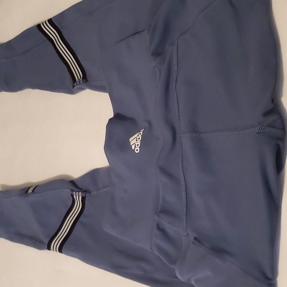 Adidas climalite leggings. Womens size small. Dark Gray. Gently worn. - Picture 2 of 6